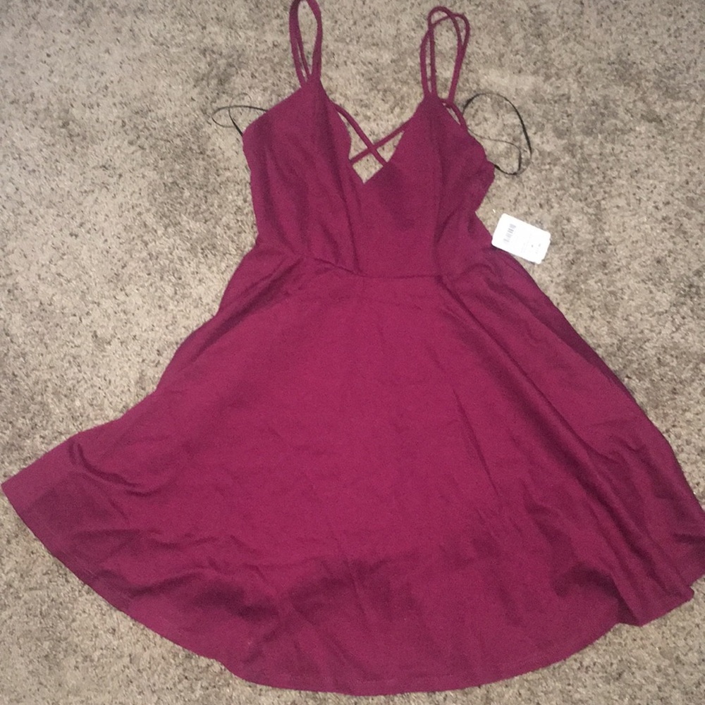 Medium red skater dress